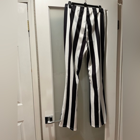 Flared leg ladies striped pants size XL - Picture 1 of 5